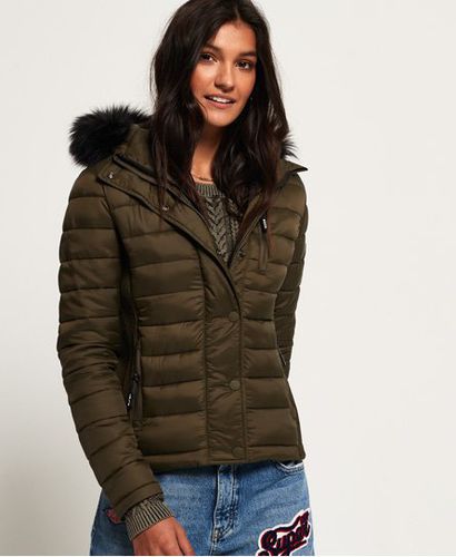 Chaqueta ajustada Fuji con capucha y doble cremallera - Superdry - Modalova