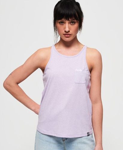 Women's Orange Label Essential Tank Top Purple / Parma Violet - Size: 14 - Superdry - Modalova