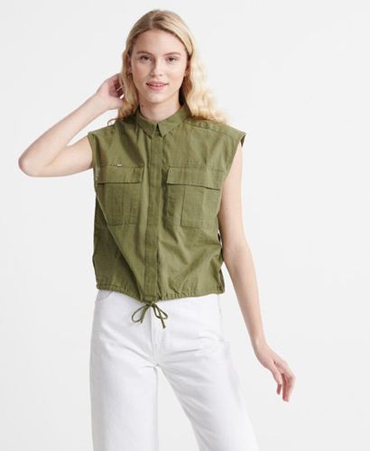 Women's Ärmelloses Hemd im Militär-Stil - Größe: 42 - Superdry - Modalova