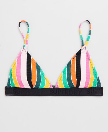 Top de bikini tricolor a rayas - Superdry - Modalova