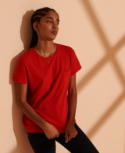Camiseta de cuello redondo en algodón orgánico Scripted - Superdry - Modalova