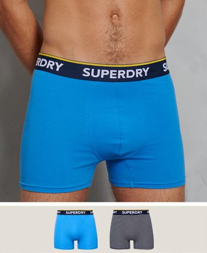 Pack de 2 calzoncillos bóxer clásicos de algodón orgánico - Superdry - Modalova