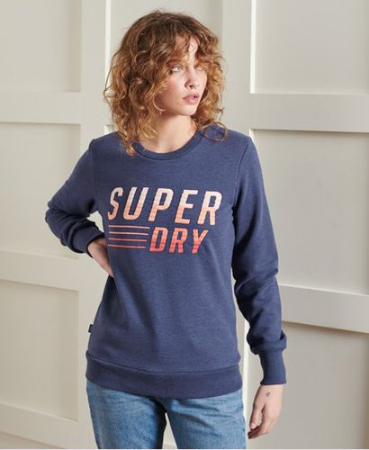 Sudadera con cuello redondo, bordado y efecto desteñido de edici - Superdry - Modalova