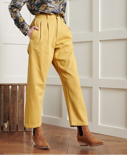 Women's Dry Pleated Trousers / Honey - Size: 26 - Superdry - Modalova