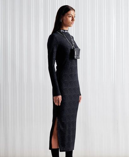 Women's Sdx Limited Edition Sdx Jacquard Mesh Dress Black - Size: XS/S - Superdry - Modalova