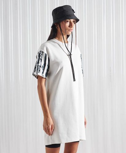 Women's Sdx Limited Edition Sdx Heavy T-Shirt Dress White / White Print - Size: S/M - Superdry - Modalova