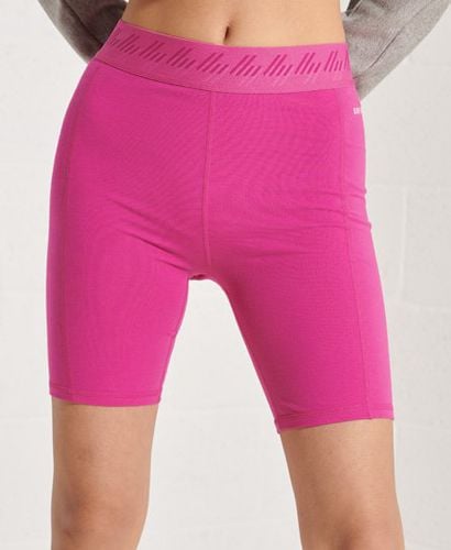 Women's Essential Cycle Shorts Pink / Hot Pink - Size: 8 - Superdry - Modalova
