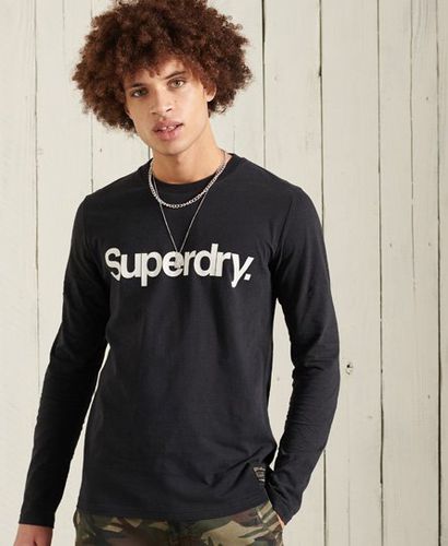 Camiseta de manga larga con gráfico de inspiración militar - Superdry - Modalova