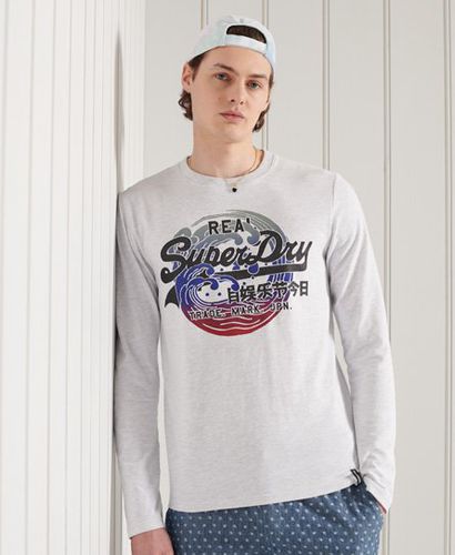 Camiseta de manga larga con logo Vintage Itago - Superdry - Modalova