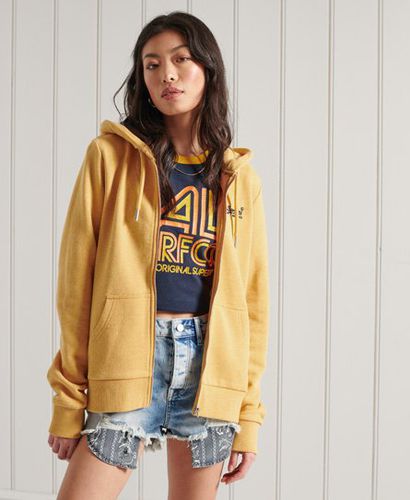 Sudadera clásica con cremallera y capucha sin cepillar de la col - Superdry - Modalova