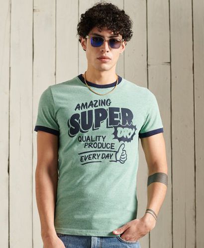 Camiseta de estilo laboral y gramaje estándar con ribetes - Superdry - Modalova