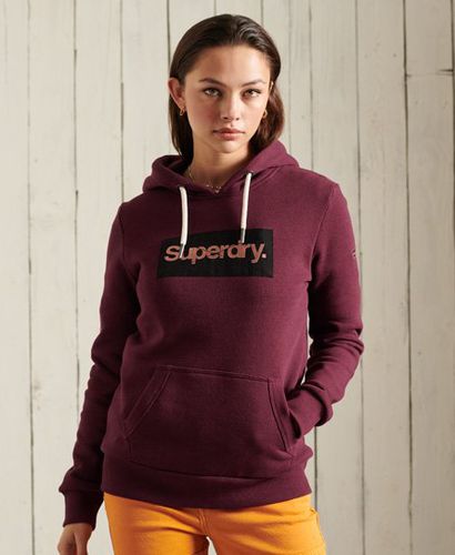 Sudadera con capucha y logo Core metalizado - Superdry - Modalova