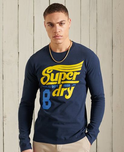 Camiseta gráfica de manga larga Collegiate - Superdry - Modalova