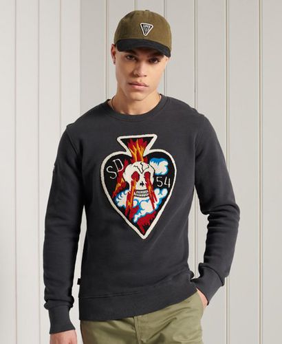 Limited Edition Chenille Sweatshirt mit Rundhalsausschnitt und A - Superdry - Modalova