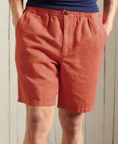 Pantalones cortos de lino con efecto desteñido - Superdry - Modalova