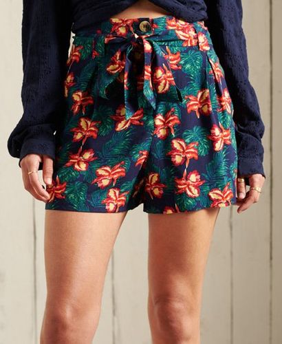 Pantalones cortos estampados estilo «paperbag» - Superdry - Modalova