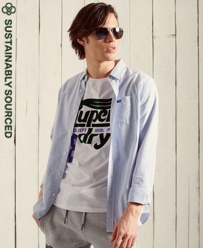 Camisa clásica de algodón orgánico University Oxford - Superdry - Modalova