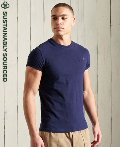 Men's Organic Cotton Vintage Embroidered T-Shirt Navy / Rich Navy - Size: XS - Superdry - Modalova