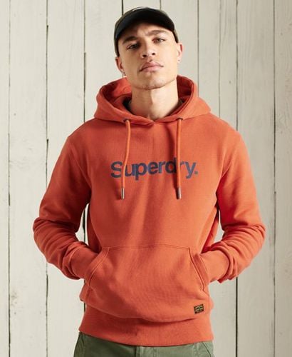 Sudadera con capucha y logo de lona Core - Superdry - Modalova