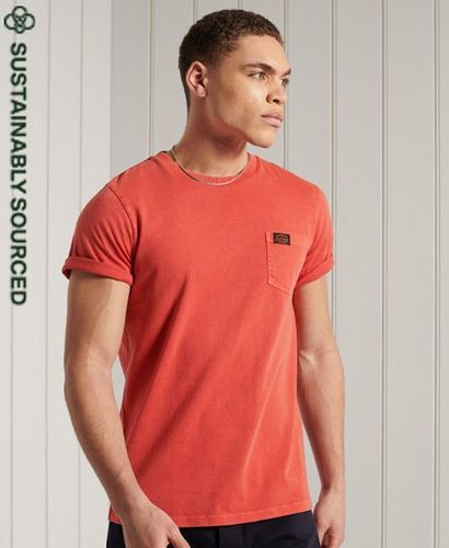 Camiseta de algodón orgánico con bolsillo Workwear - Superdry - Modalova