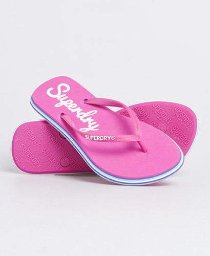 Women's Neon Rainbow Sleek Flip Flop Pink / Sienna Pink - Size: S - Superdry - Modalova