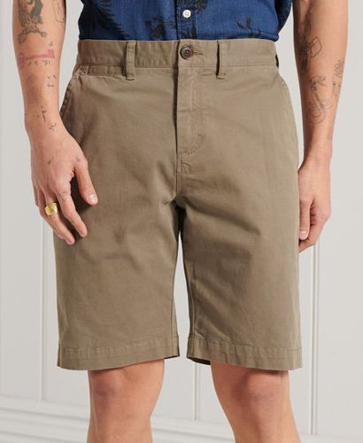 Men's International Chino Shorts Green / Dusty Olive - Size: 28 - Superdry - Modalova