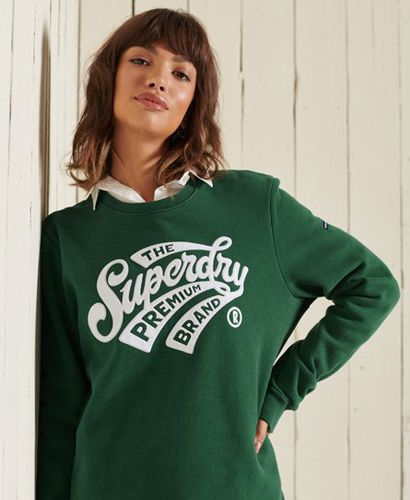 Rundhals-Sweatshirt im College-Stil mit Schriftzug - Superdry - Modalova