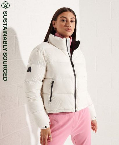 Women's Luxe Alpine Down Padded Jacket White - Size: 14 - Superdry - Modalova