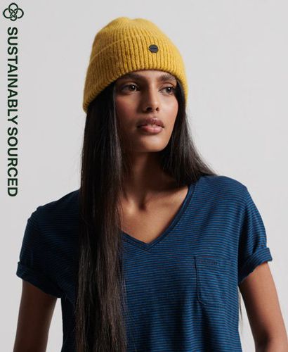 Women's Luxe Beanie Green / Golden Green - Size: One Size - Superdry - Modalova