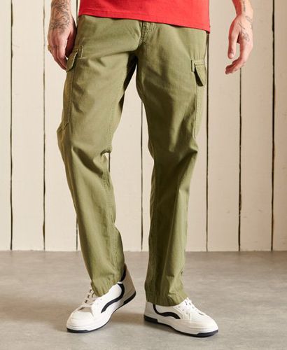 Men's Vintage Tapered Cargo Pants Khaki / Olive Khaki - Size: 28 - Superdry - Modalova