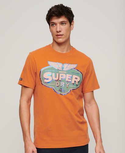 Men's Gasoline Workwear T-Shirt / Denim Co Rust - Size: L - Superdry - Modalova