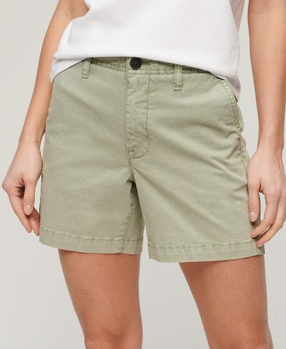 Women's Classic Chino Shorts Green / Dusty Mint Green - Size: 16 - Superdry - Modalova