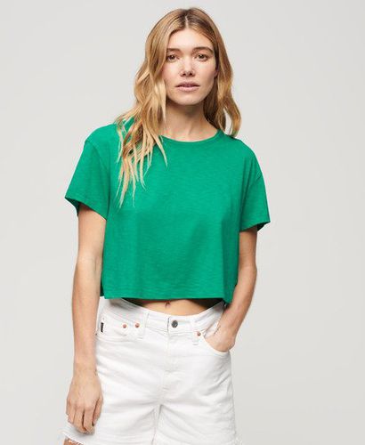 Women's Slouchy Cropped T-Shirt / Summer - Size: 12 - Superdry - Modalova