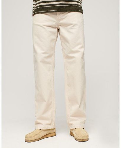 Men's Five Pocket Work Pants White / Bone White - Size: 30/32 - Superdry - Modalova