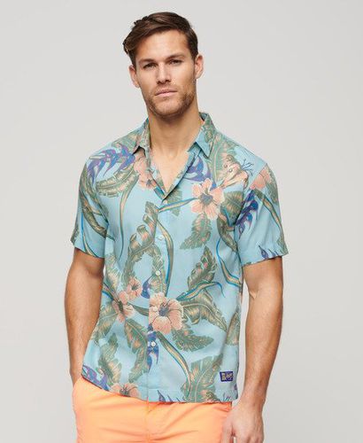 Men's Hawaiian Shirt Blue / Eden Hawaiian Blue - Size: XL - Superdry - Modalova
