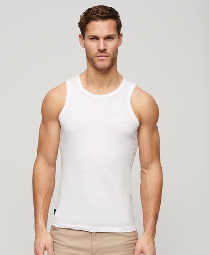 Men's Essential Logo Vest Top / Optic - Size: S - Superdry - Modalova