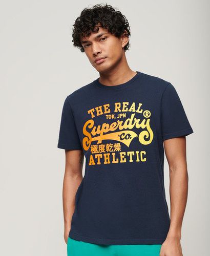 Men's Reworked Classic Graphic T-Shirt Navy / Navy Marl - Size: S - Superdry - Modalova