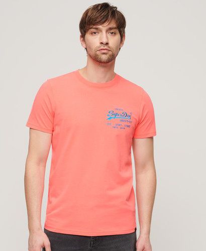 Herren T-Shirt in Neonfarben - Größe: L - Superdry - Modalova