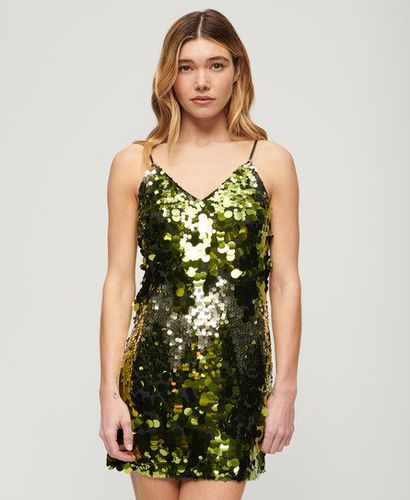 Women's Disco Sequin Mini Dress / Sequin - Size: 12 - Superdry - Modalova
