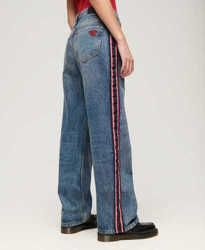 Damen Jeans mit Weitem Bein und Mittlerer Leibhöhe - Größe: 26/30 - Superdry - Modalova