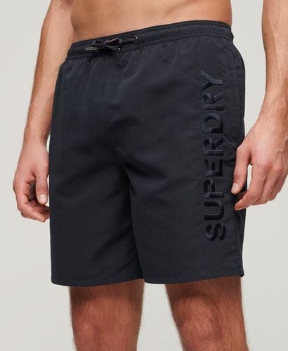 Men's Premium Embroidered 17-inch Swim Shorts Navy / Eclipse Navy - Size: M - Superdry - Modalova