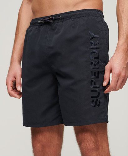 Men's Premium Embroidered 17-inch Swim Shorts / Eclipse - Size: S - Superdry - Modalova