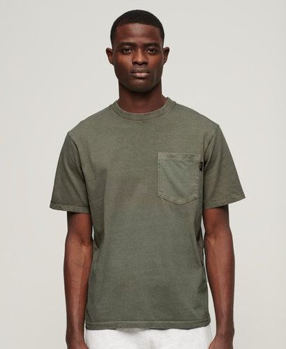 Men's Contrast Stitch Pocket T-Shirt Dark Grey / Washed Grey - Size: Xxxl - Superdry - Modalova