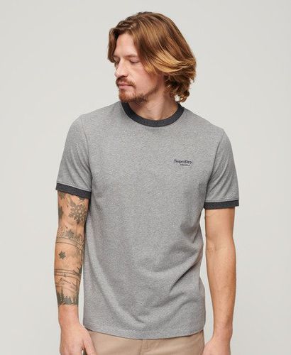 Herren Essential Ringer-T-Shirt mit Logo - Größe: L - Superdry - Modalova