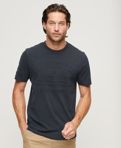 Men's Embossed Workwear Graphic T-Shirt Navy / French Navy - Size: S - Superdry - Modalova