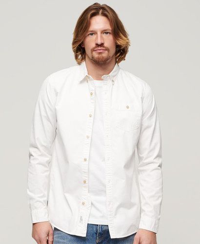 Men's The Merchant Store - Long Sleeved Shirt White / Optic - Size: S - Superdry - Modalova