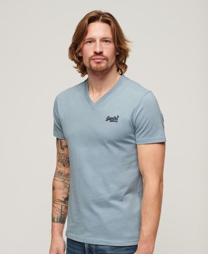 Men's Organic Cotton Essential Logo V Neck T-Shirt / China - Size: XL - Superdry - Modalova