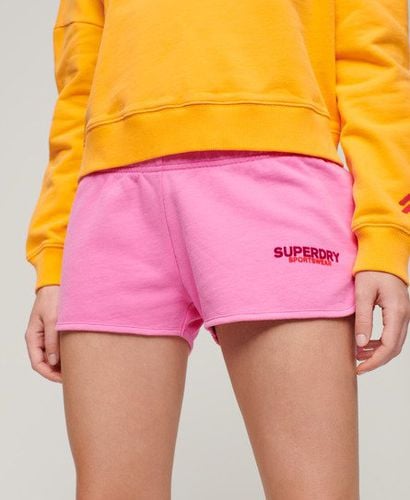 Ladies Sportswear Logo Racer Shorts, Pink, Size: 12 - Superdry - Modalova