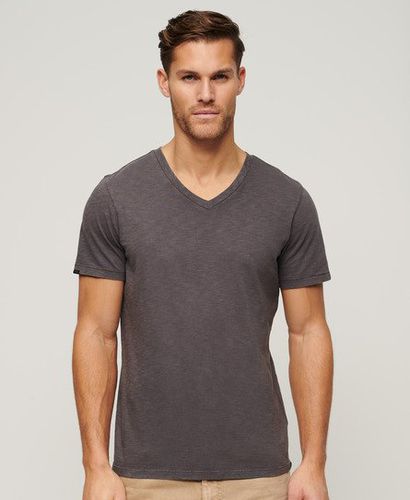 Men's V-Neck Slub Short Sleeve T-Shirt - Size: L - Superdry - Modalova