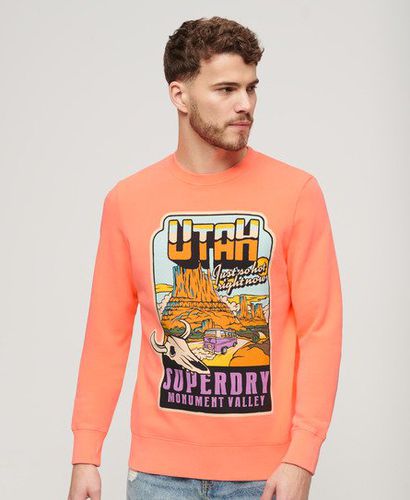 Herren Lässiges Neonfarbenes Travel Sweatshirt - Größe: L - Superdry - Modalova